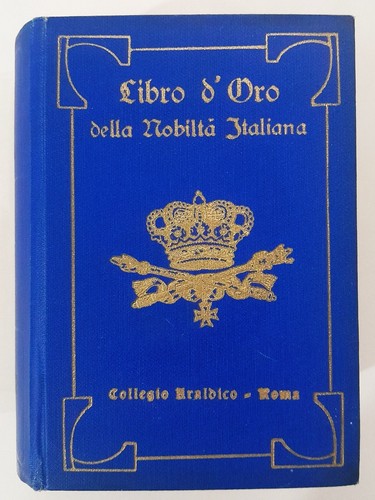 Libro oro della nobiltà - libro,