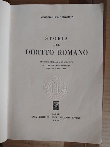 Libro storia del diritto - libro,